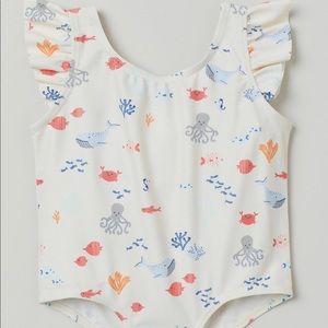 3-6M H&M Ruffle Trim Swimsuit